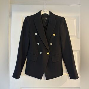 Club Monaco Black Blazer with Gold Buttons